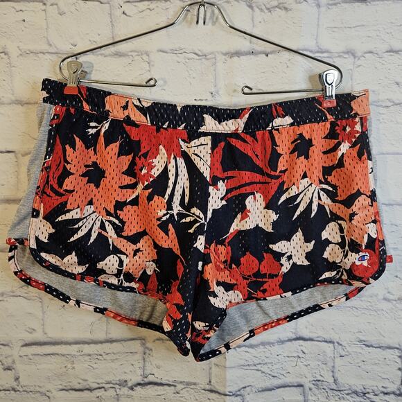 Champion Pants - Champion Womens Floral Print athletic shorts Vintage Size XL